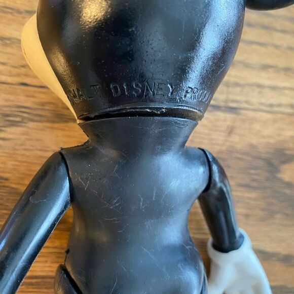 Vintage 7” Hard Plastic Mickey Mouse Posable Moveable‎ Figure Disney - Picture 2 of 11